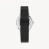 Lune 48 - Stainless Steel - Matte Black Mesh sold by Nacre Watches