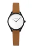 Mini Lune - Matte Black - Saddle Leather sold by Nacre Watches