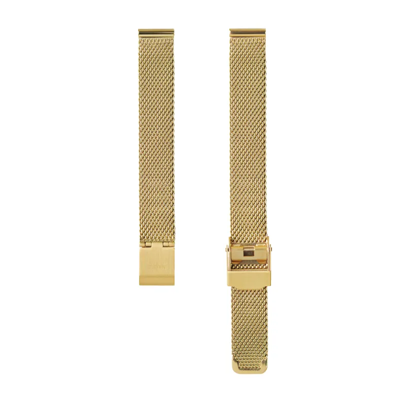 Strap - Mesh - Gold - 12mm sold by Nacre Watches