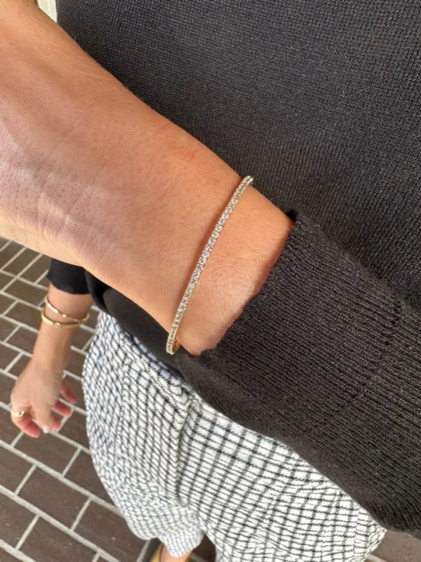 Diamond Eternity Bracelet 2 Carats sold by Nacre Watches