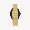 Lune 8 - Matte Black and White - Gold Mesh sold by Nacre Watches