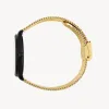 Lune 8 - Matte Black and White - Gold Mesh sold by Nacre Watches