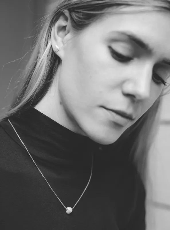 Mini Baroque Pearl Necklace in Sterling Silver sold by Nacre Watches