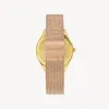 Lune 8 - Gold and White - Rose Gold Mesh sold by Nacre Watches