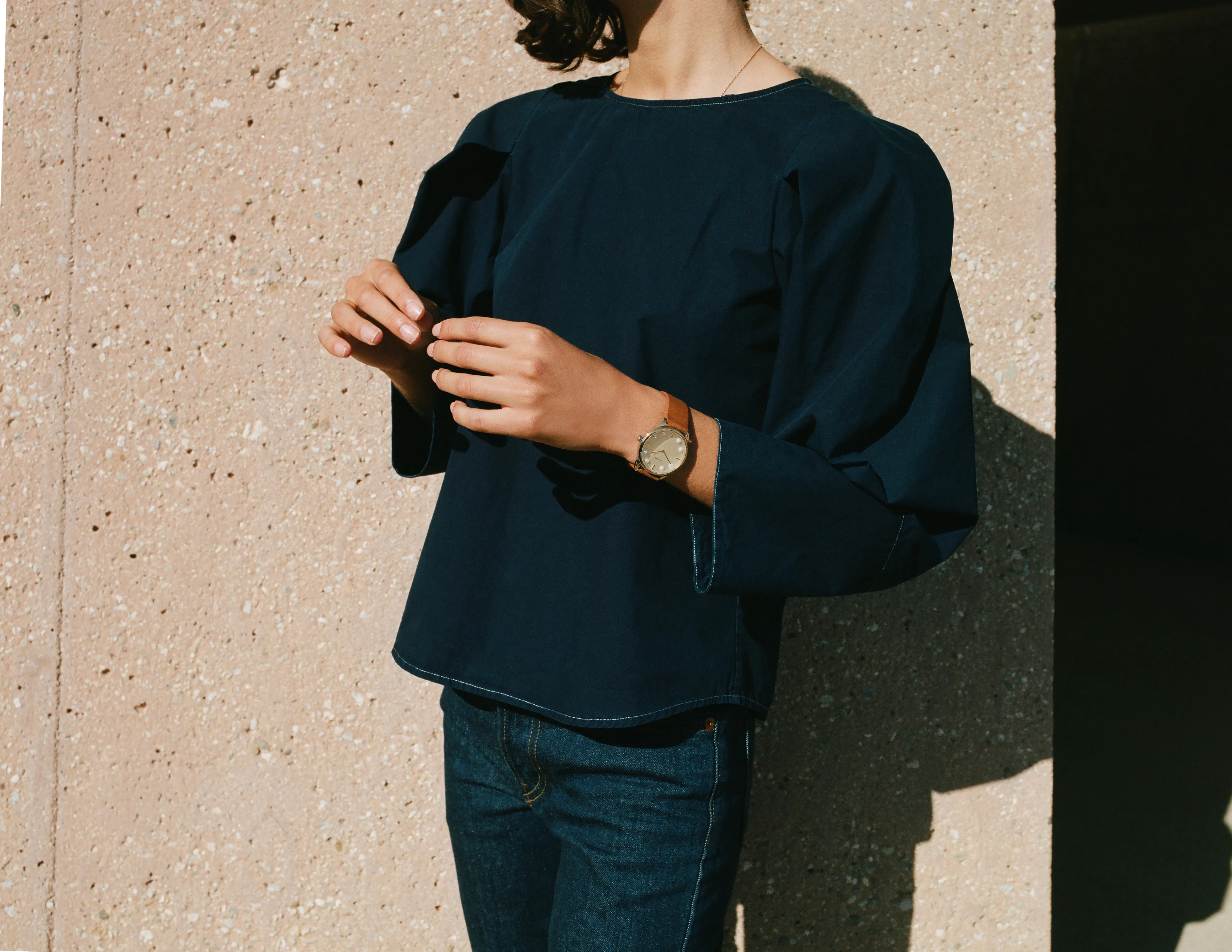 Lune 8 - Gold - Saddle Leather sold by Nacre Watches product image thumbnail 5