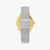 Lune 8 - Gold and White - Stainless Steel Mesh sold by Nacre Watches