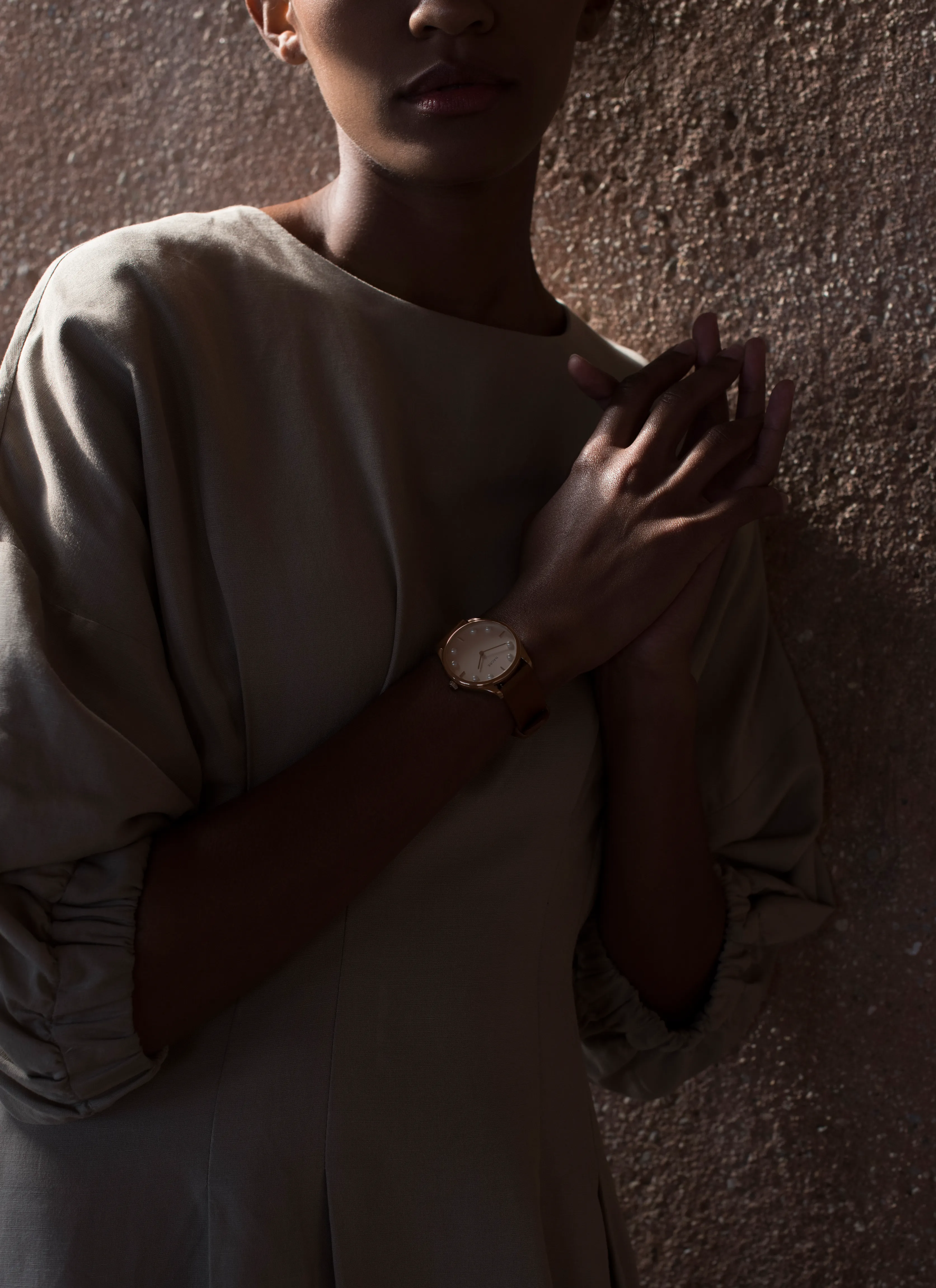 Lune 8 - Rose Gold - Sand Leather sold by Nacre Watches product image thumbnail 5