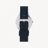 Lune - Stainless Steel - Navy Leather sold by Nacre Watches