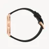 Lune 8 - Rose Gold - Black Leather sold by Nacre Watches
