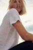 The Linen Perfect Tee in White sold by Sold Out NYC