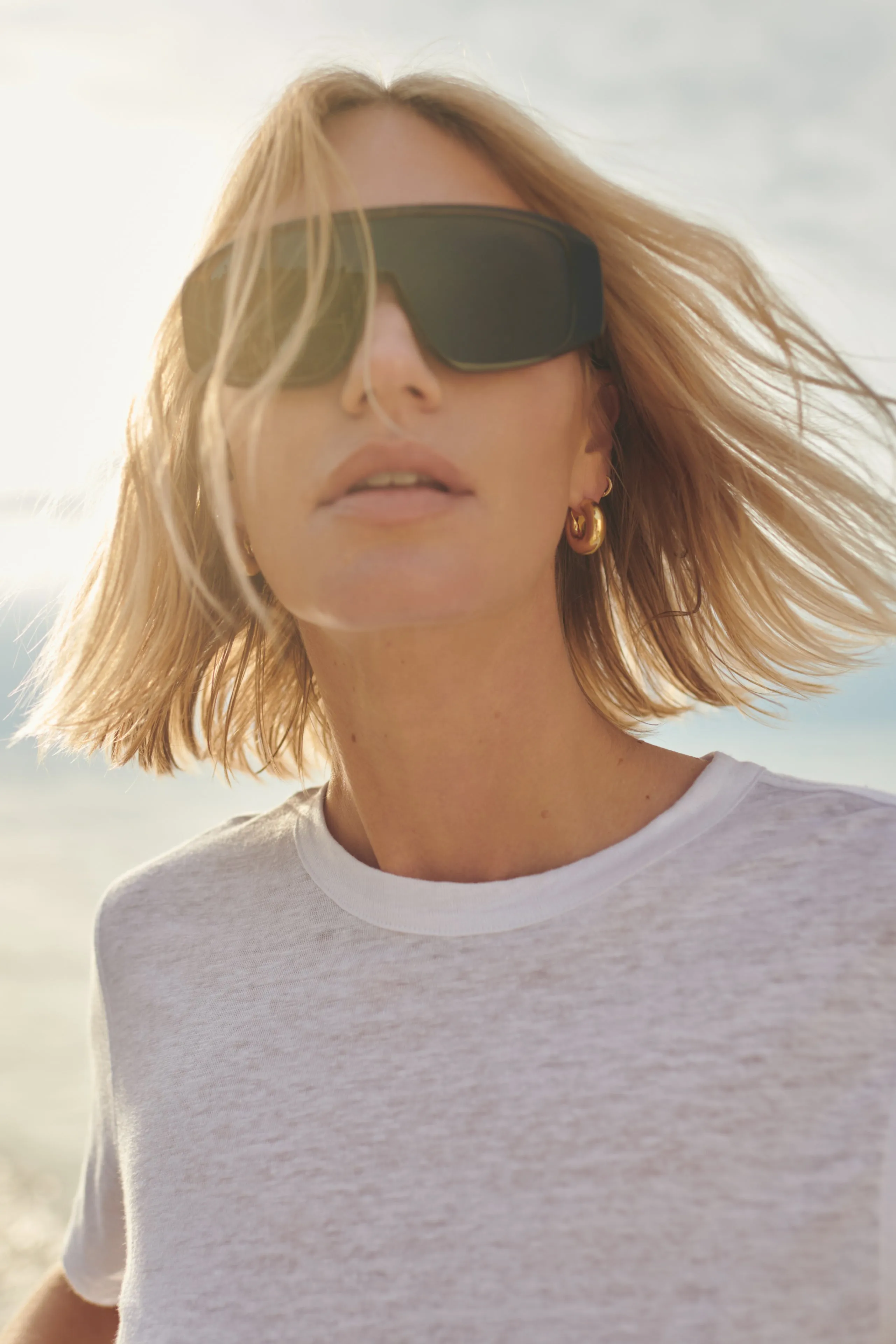 The Linen Perfect Tee in White sold by Sold Out NYC product image thumbnail 3