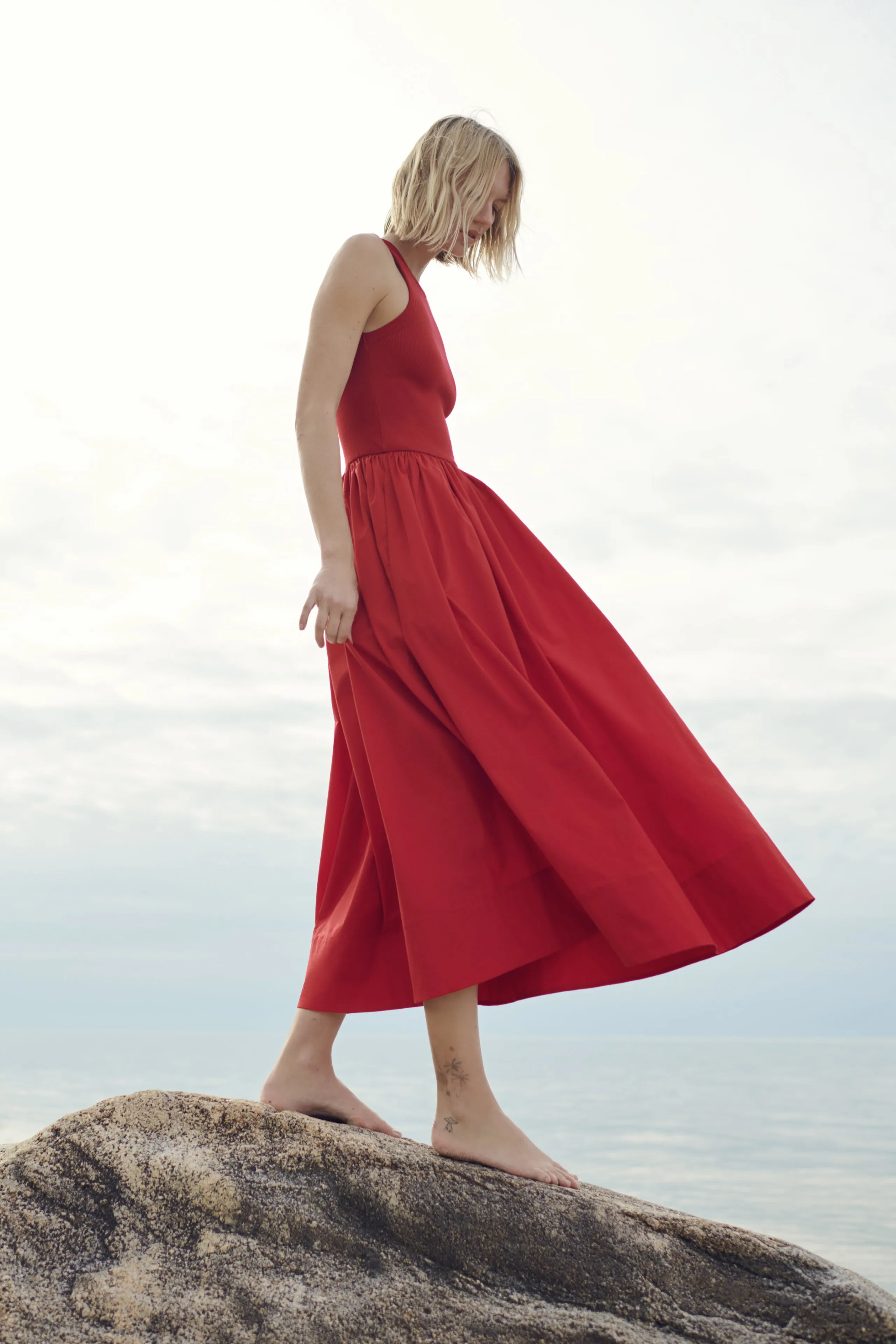 The RSVP Dress In Cherry sold by Sold Out NYC product image thumbnail 4