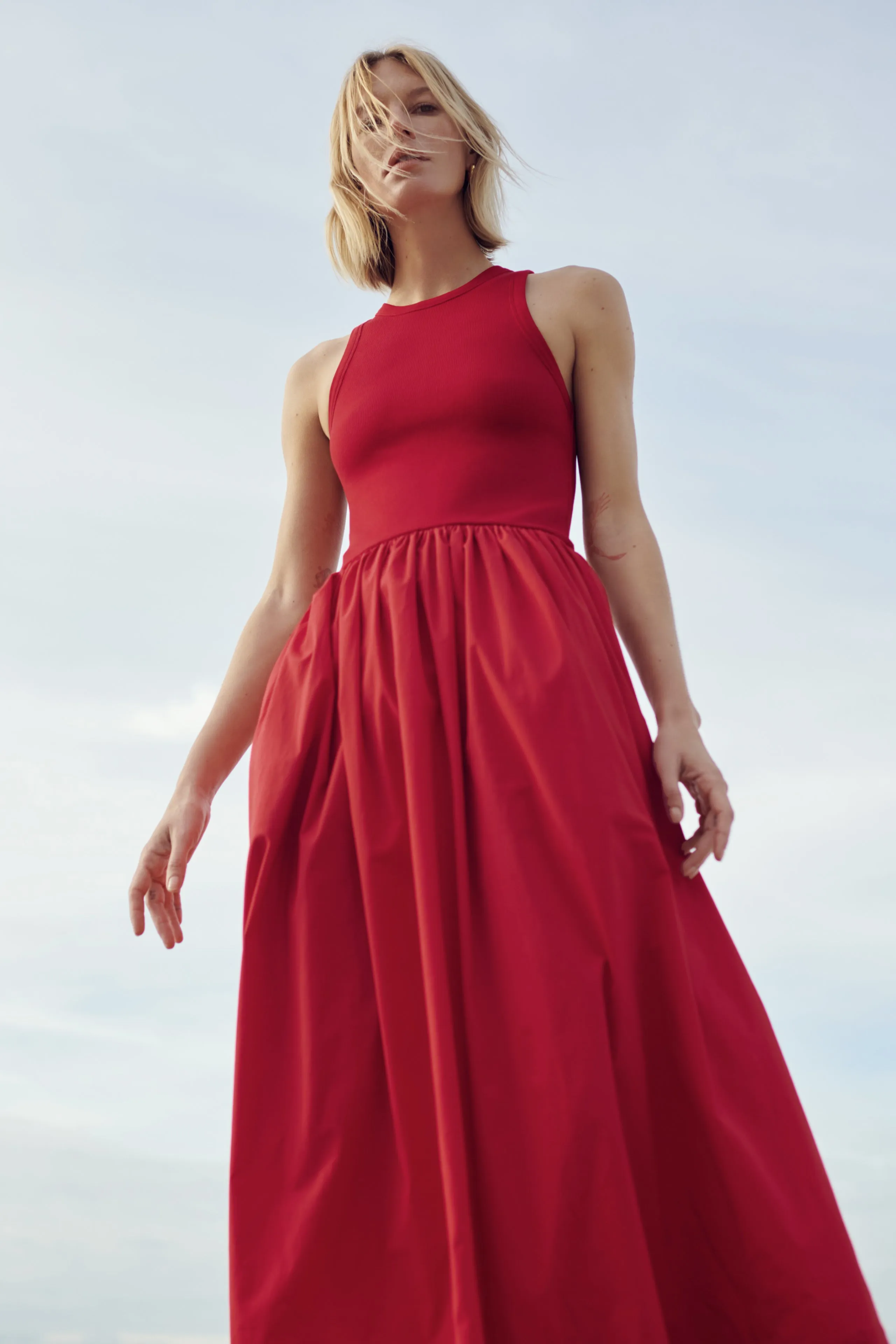 The RSVP Dress In Cherry sold by Sold Out NYC product image thumbnail 5