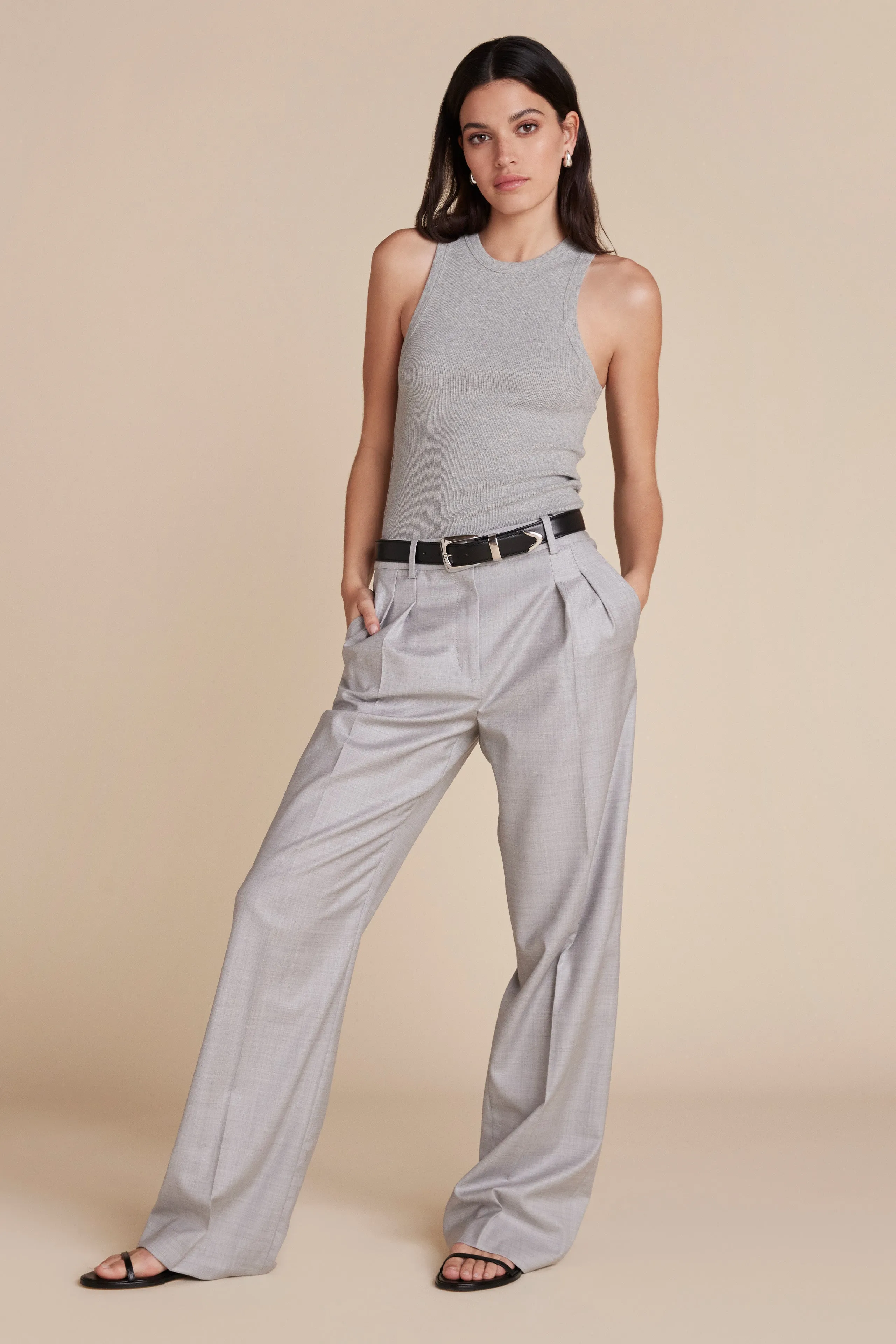 The Not So Basic Tank in Heather Grey sold by Sold Out NYC product image thumbnail 2