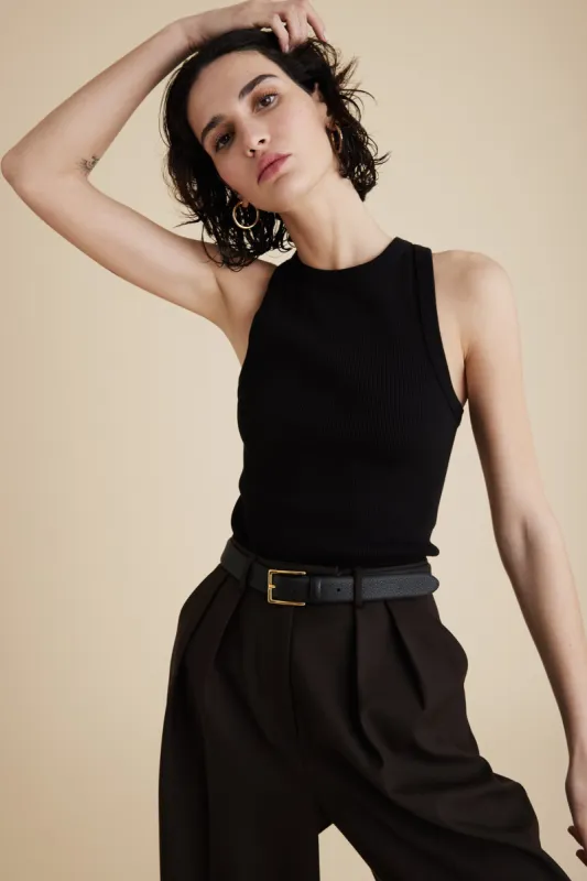 The Not So Basic Tank in Black sold by Sold Out NYC