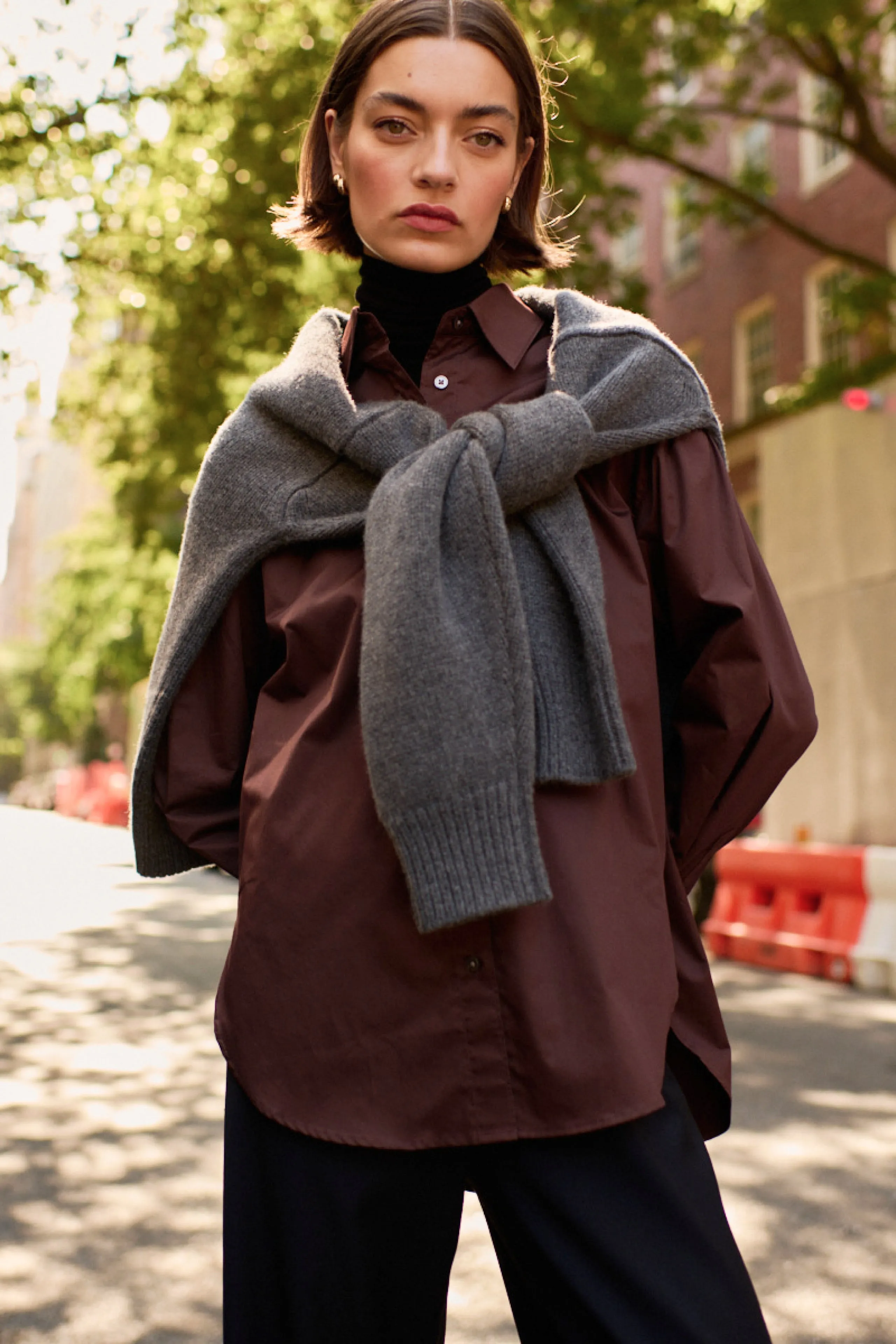 The Everything Shirt in Chocolate sold by Sold Out NYC product image thumbnail 2