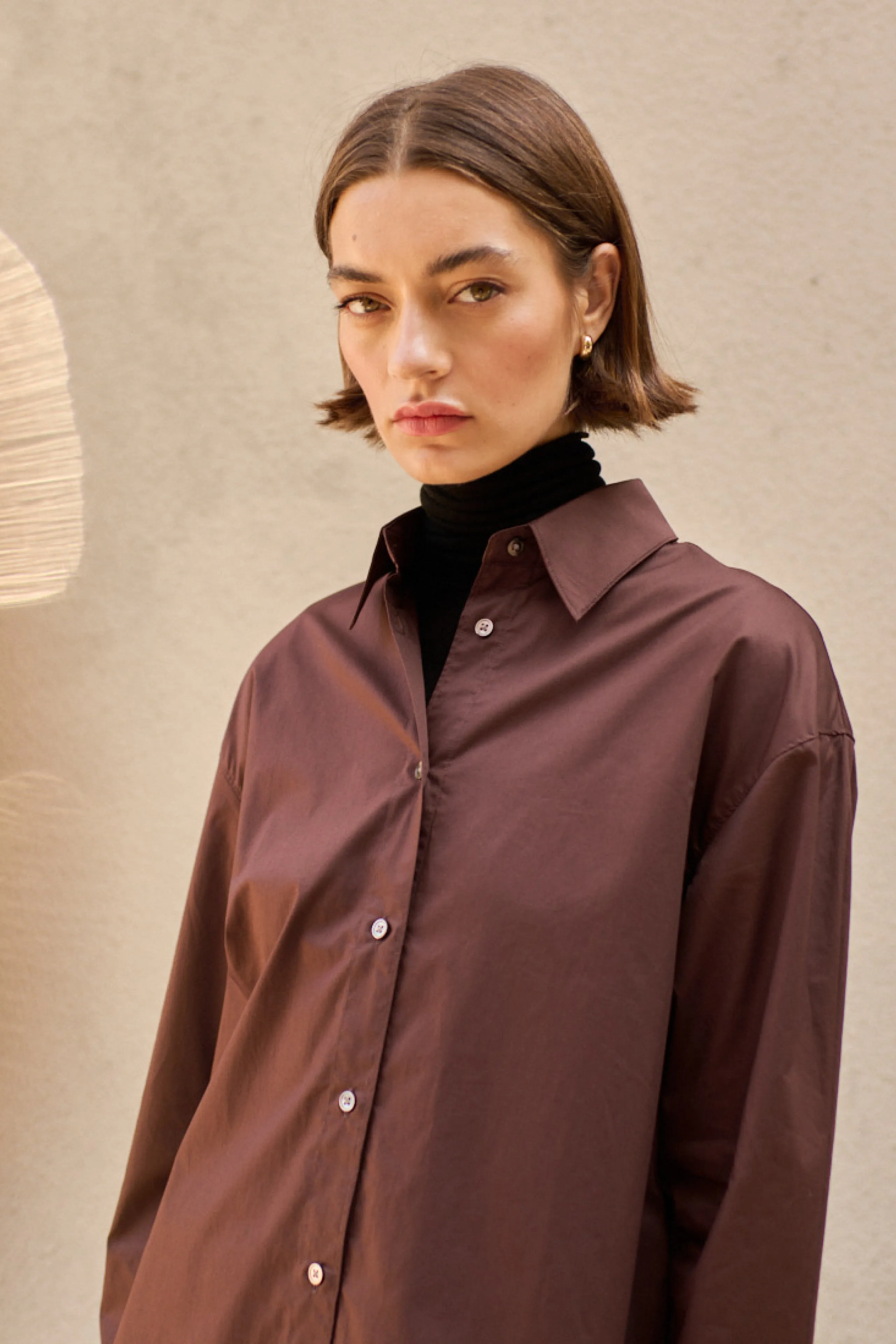 The Everything Shirt in Chocolate sold by Sold Out NYC product image thumbnail 4