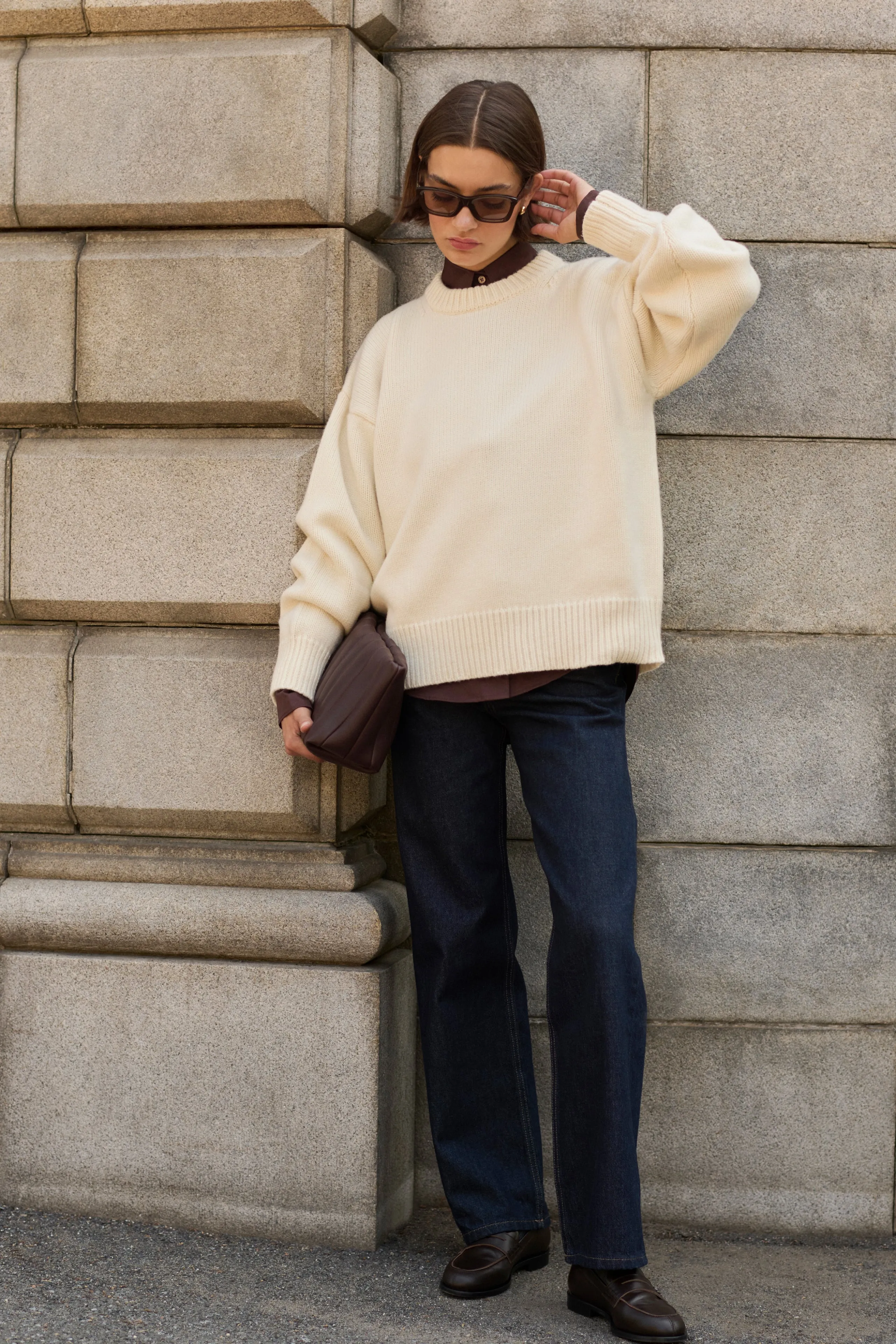 The Signature Crew in Cream sold by Sold Out NYC product image thumbnail 3