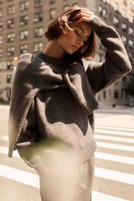 The Signature Crew in Charcoal sold by Sold Out NYC