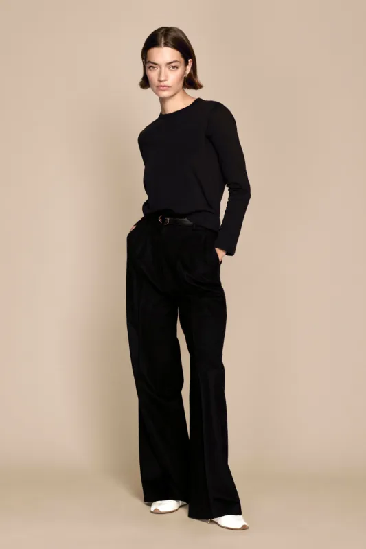 The Long Sleeve Perfect Tee in Black sold by Sold Out NYC