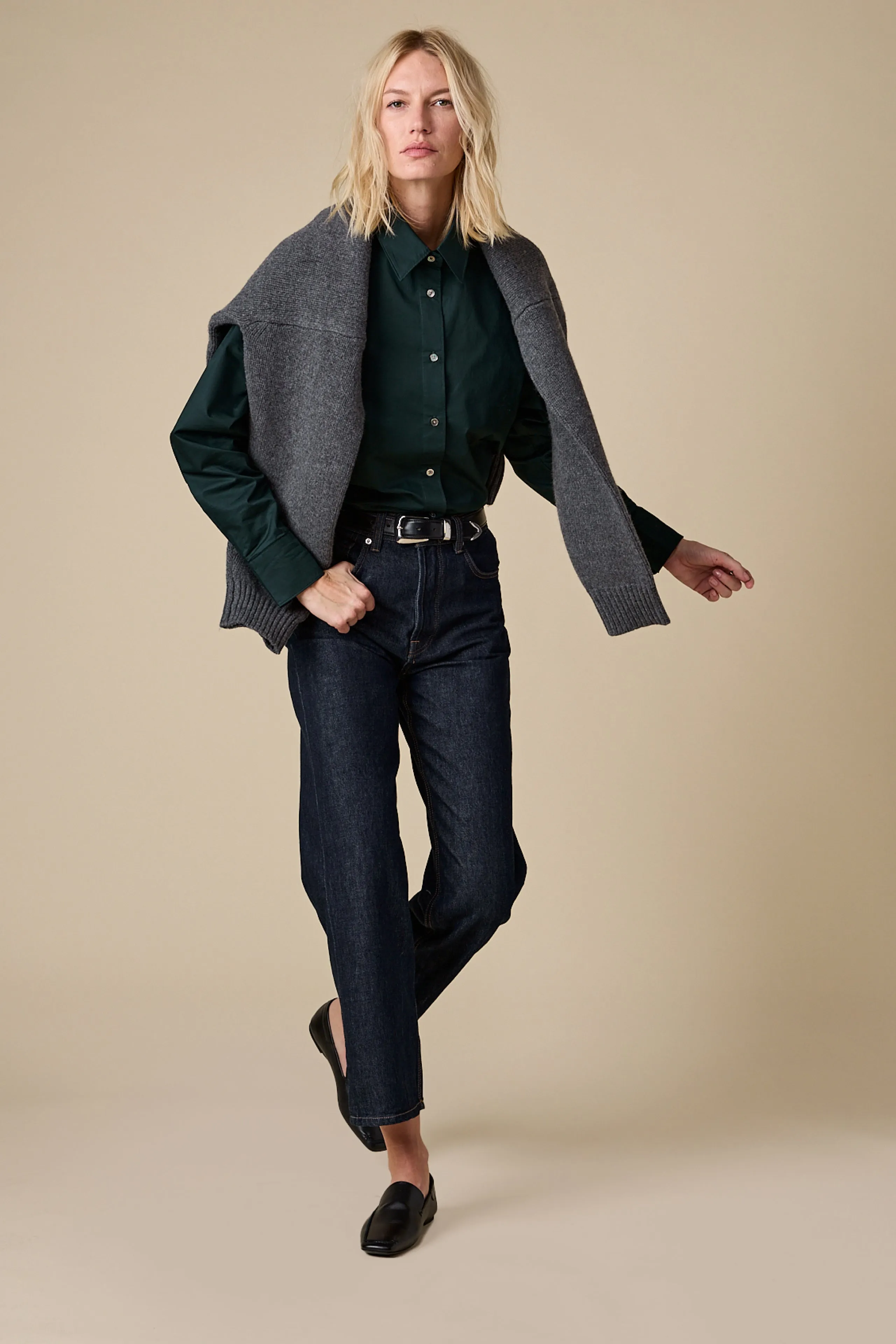 The Everything Shirt in Deep Emerald sold by Sold Out NYC product image thumbnail 2