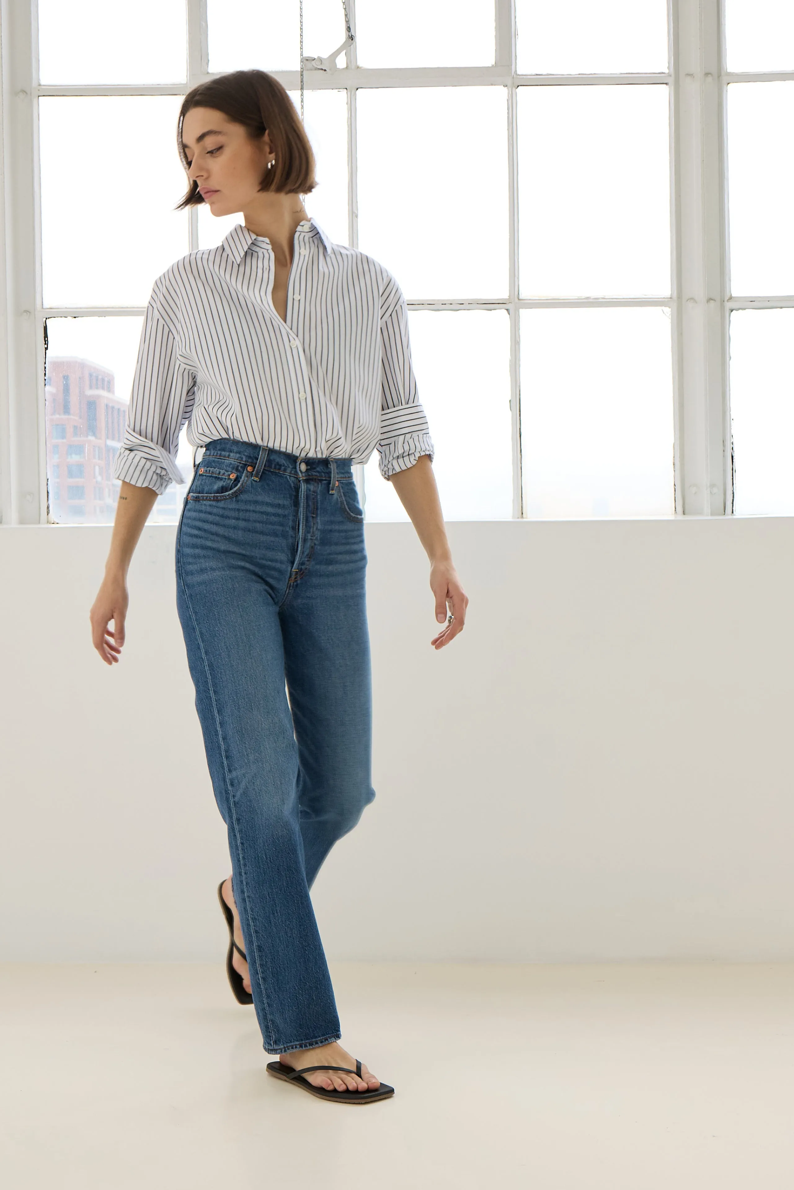 The Everything Shirt in Black Stripe sold by Sold Out NYC product image thumbnail 2