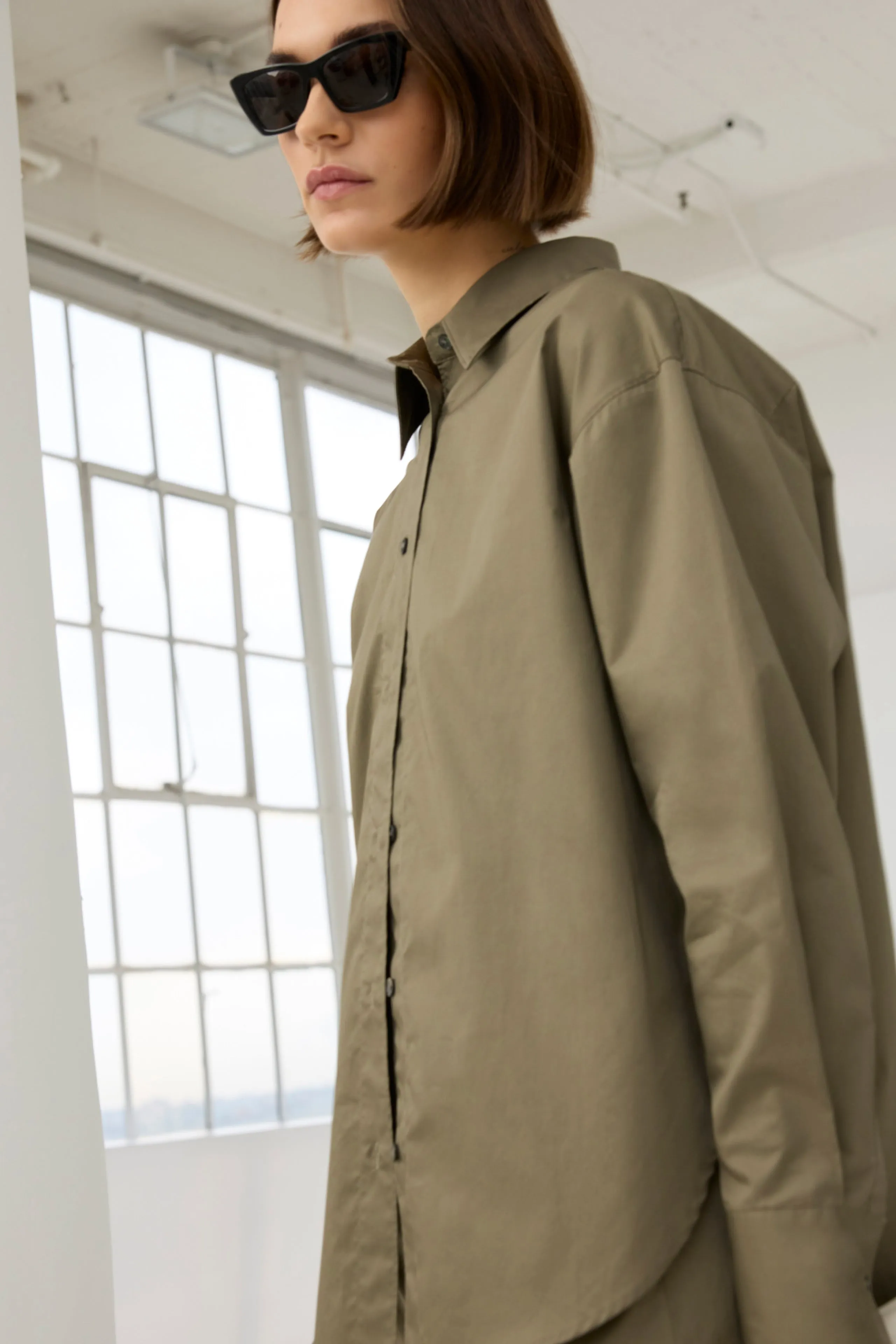 The Everything Shirt in Olive sold by Sold Out NYC product image thumbnail 5