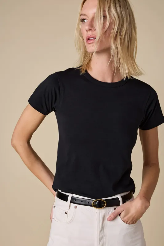 The Shrunken Perfect Tee in Black sold by Sold Out NYC