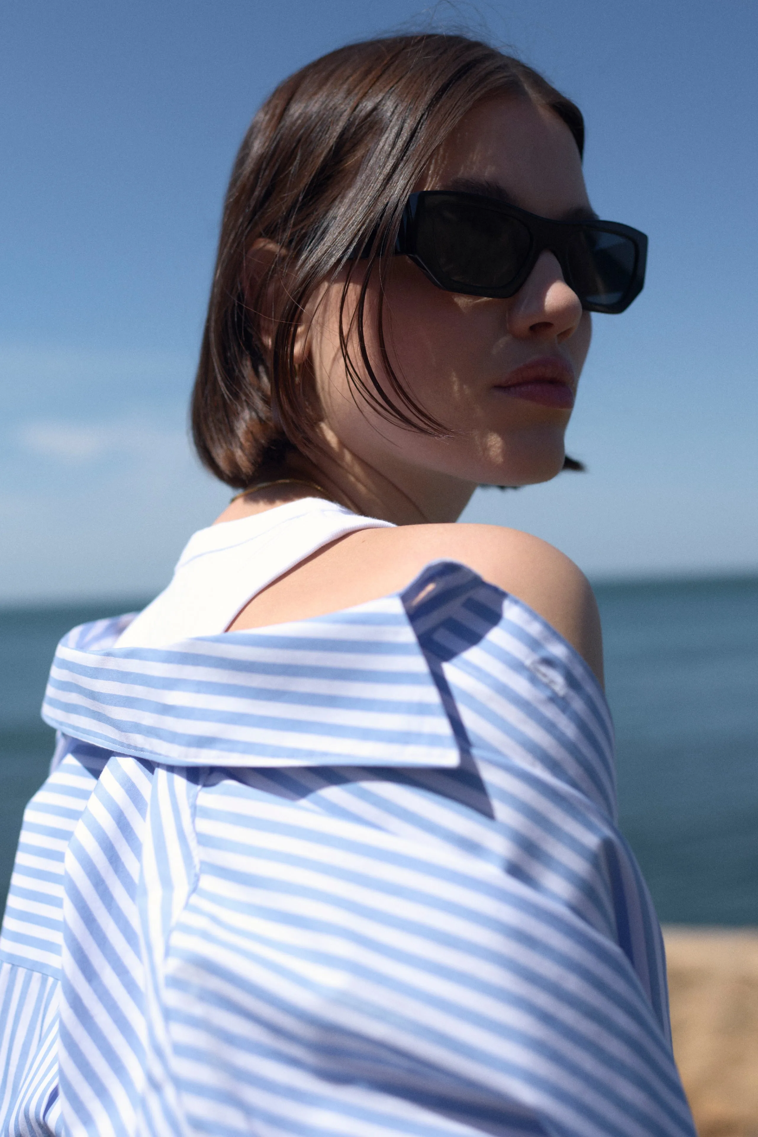 The Everything Shirt in French Blue Stripe sold by Sold Out NYC product image thumbnail 5