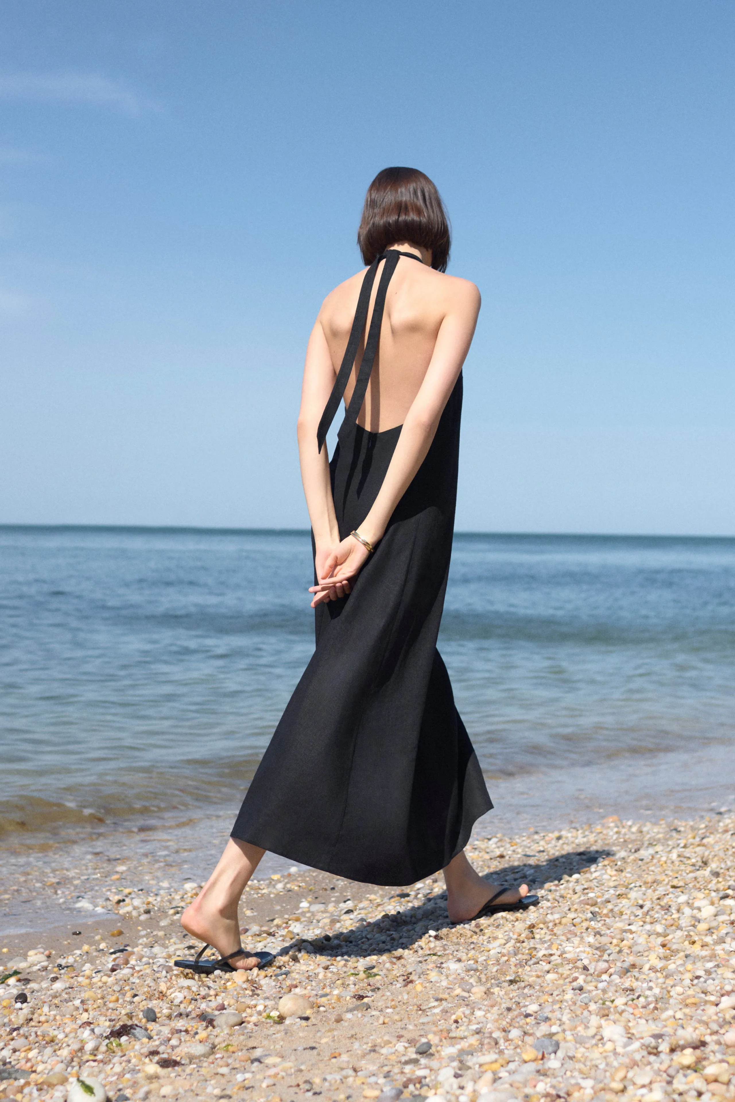 The Fête Linen Dress in Black sold by Sold Out NYC product image thumbnail 3