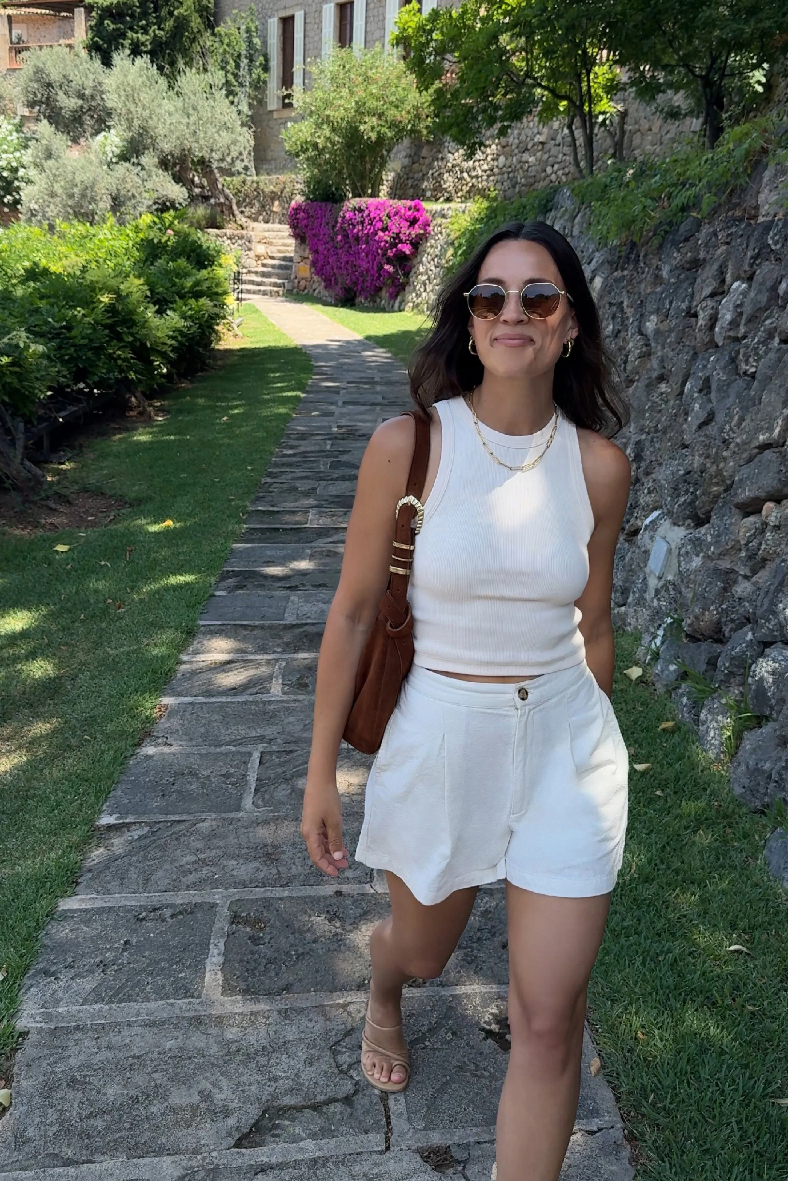 The Cropped Not So Basic Tank in Cream sold by Sold Out NYC product image thumbnail 2