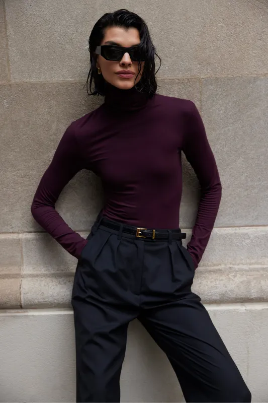 The Turtleneck in Bordeaux sold by Sold Out NYC