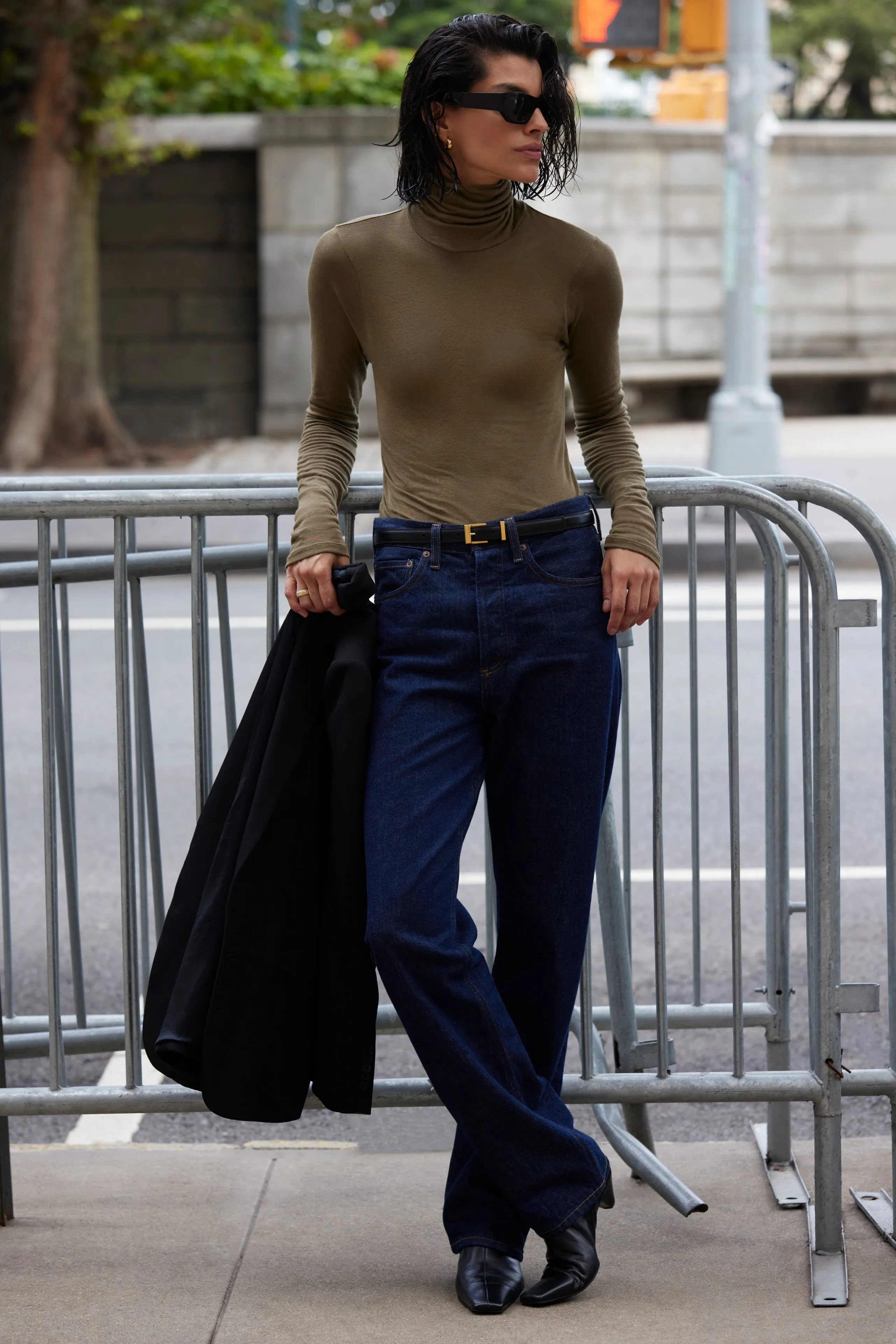 The Cashmere Turtleneck in Olive sold by Sold Out NYC product image thumbnail 2