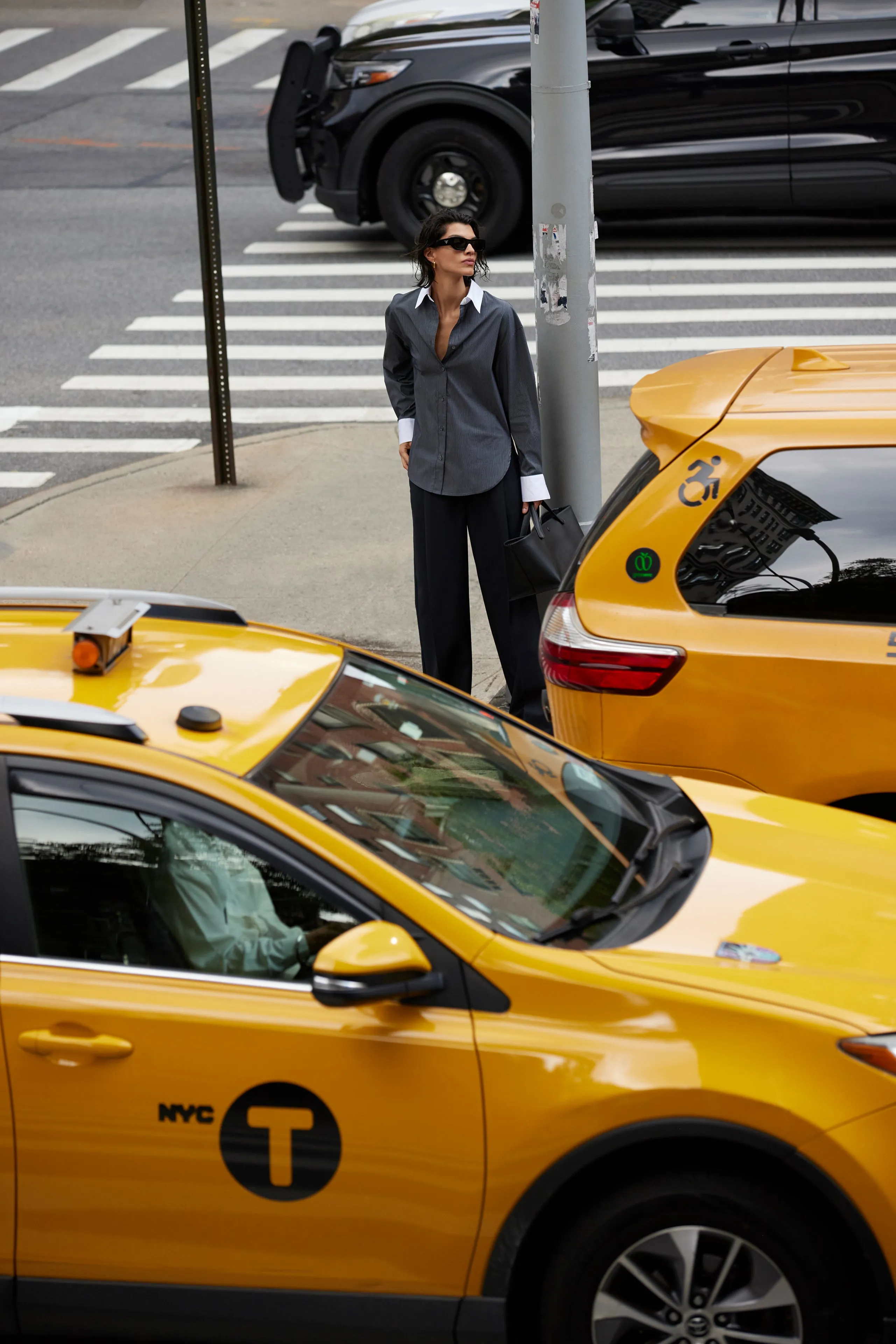 The Everything Shirt in Charcoal Micro Stripe sold by Sold Out NYC product image thumbnail 3