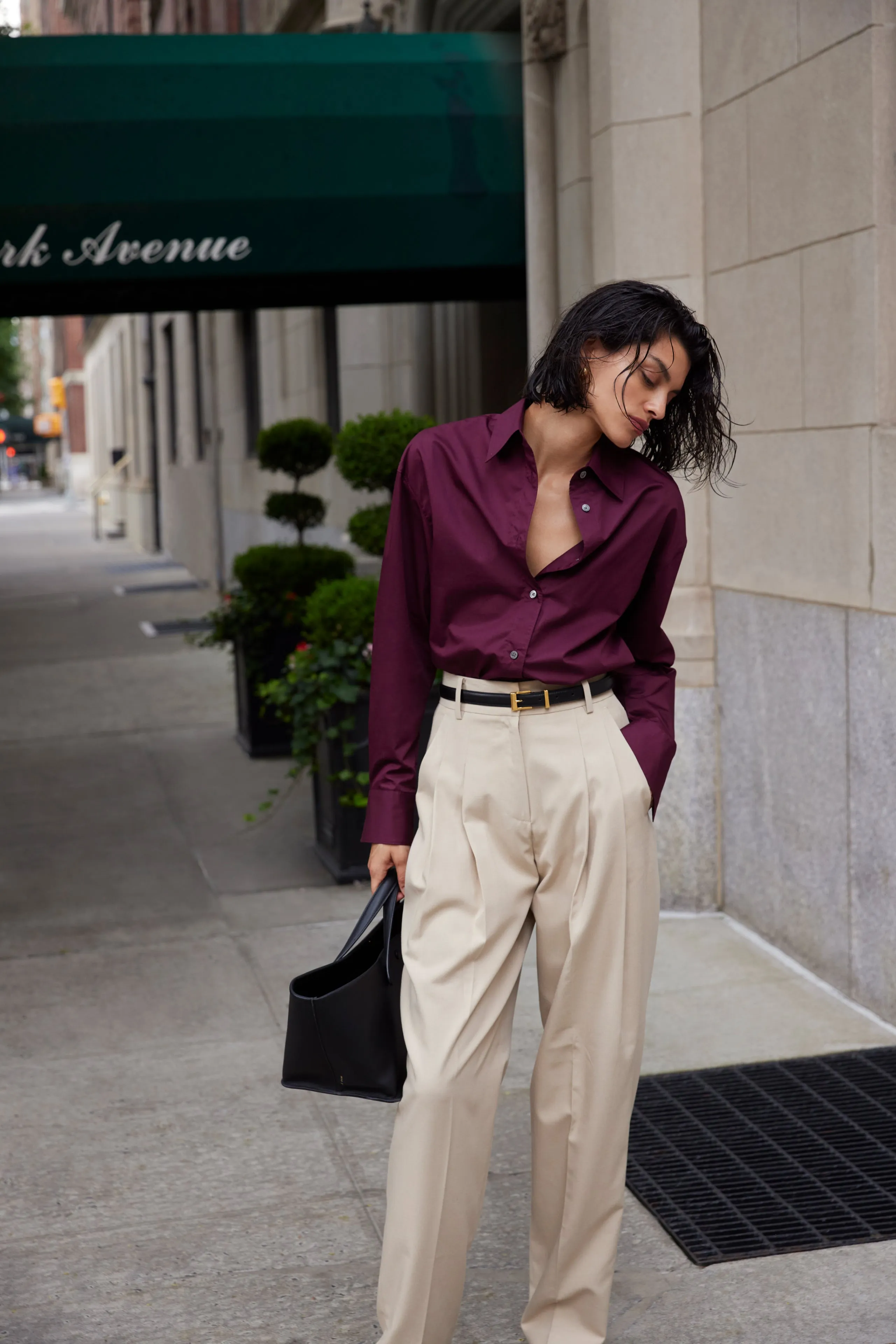 The Everything Shirt in Bordeaux sold by Sold Out NYC product image thumbnail 3