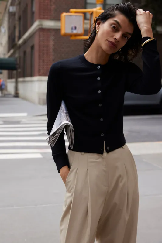 The Refined Cardi in Black sold by Sold Out NYC