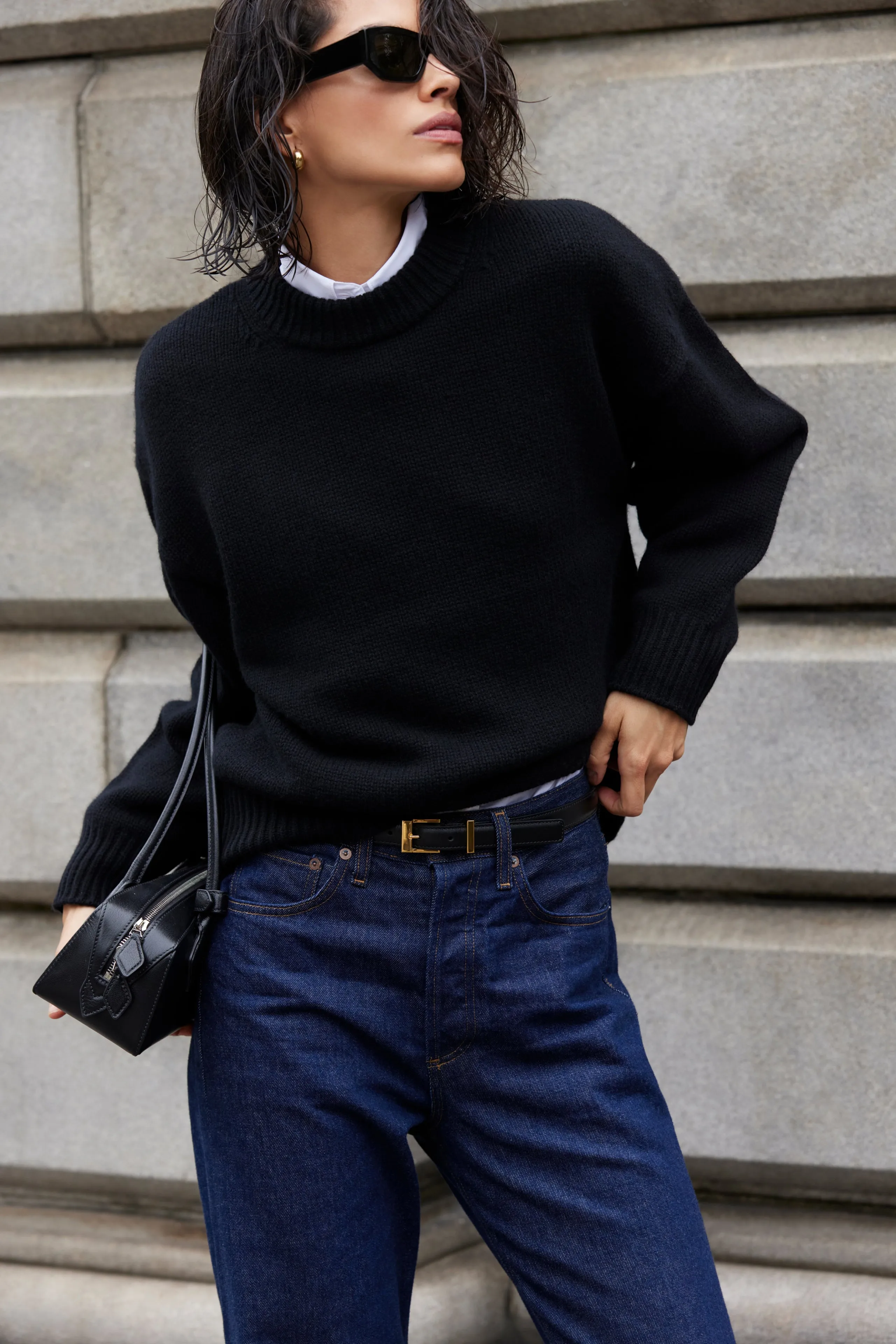 The Cashmere Signature Crew in Black sold by Sold Out NYC product image thumbnail 4