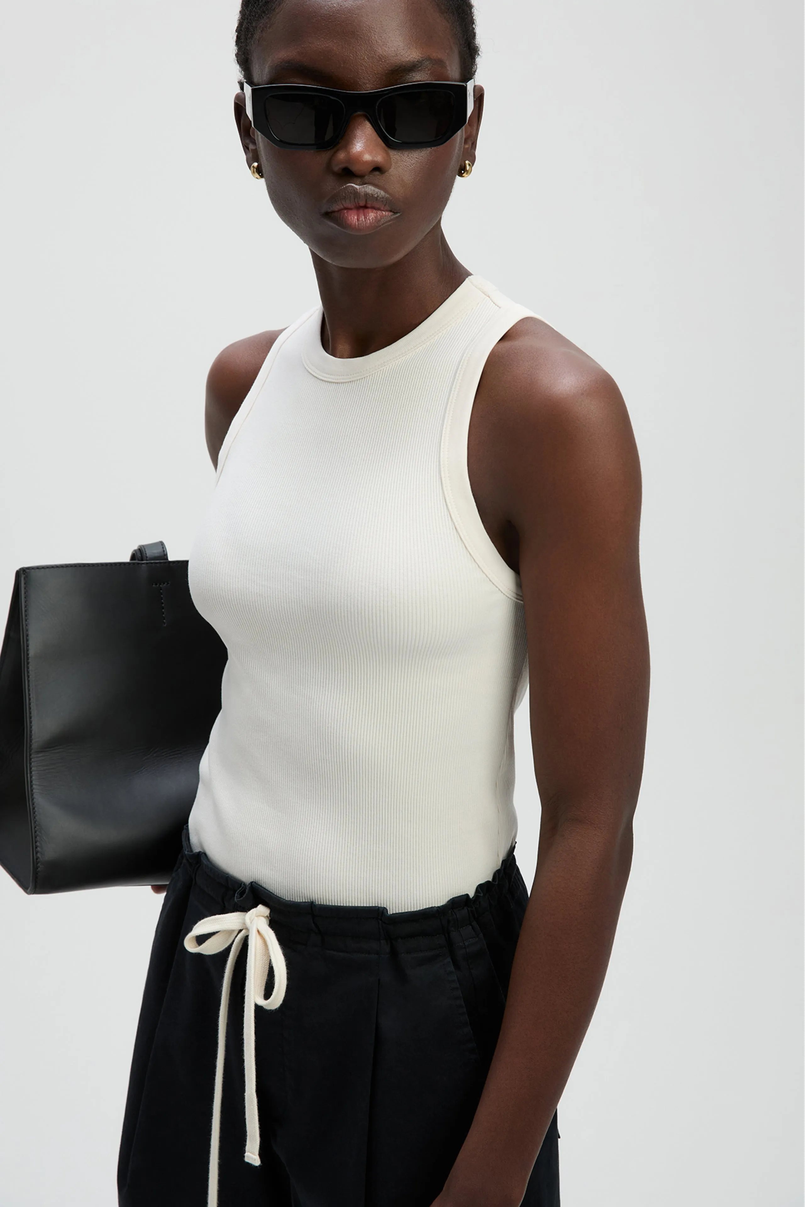 The Not So Basic Tank in Cream sold by Sold Out NYC product image thumbnail 4