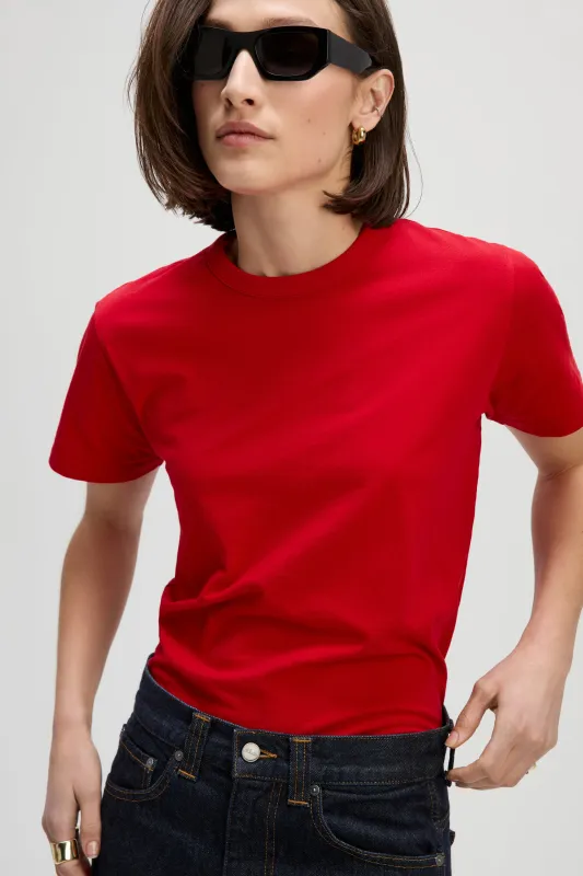 The Iconically Soft Perfect Tee in Iconic Red made by Sold Out NYC