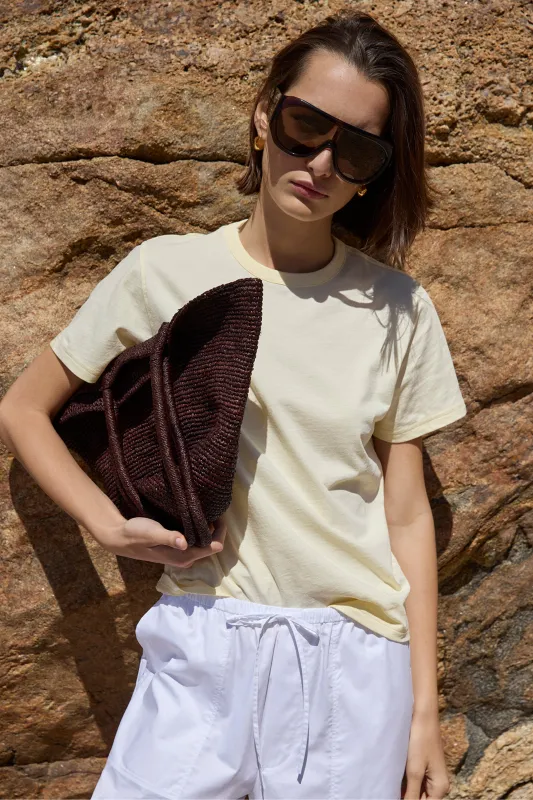 The Iconically Soft Perfect Tee in Butter made by Sold Out NYC