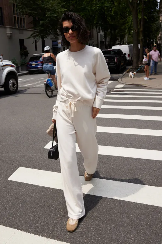 The Everyday Sweatpant in Cream made by Sold Out NYC