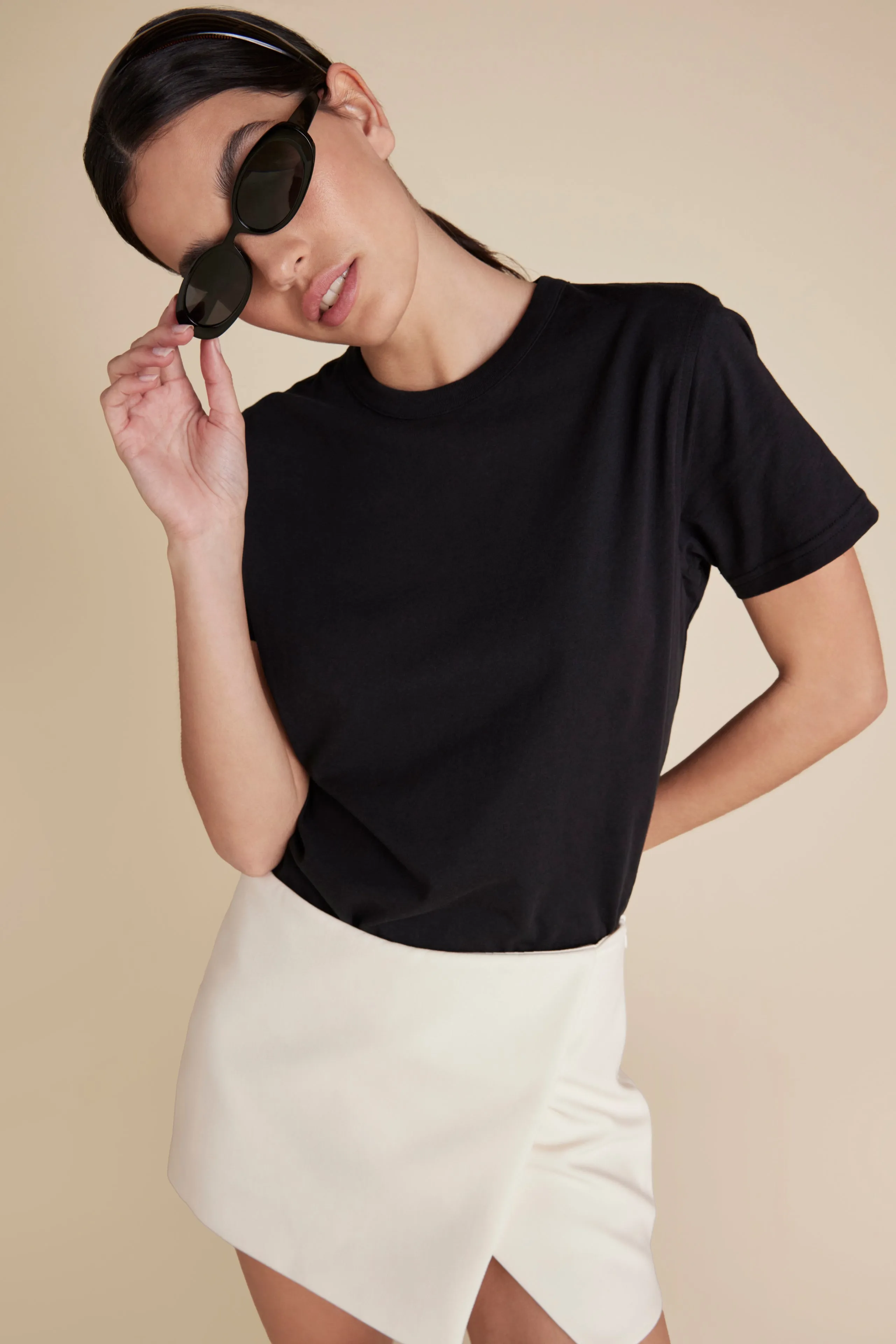 The Iconically Soft Perfect Tee in Black sold by Sold Out NYC product image thumbnail 2