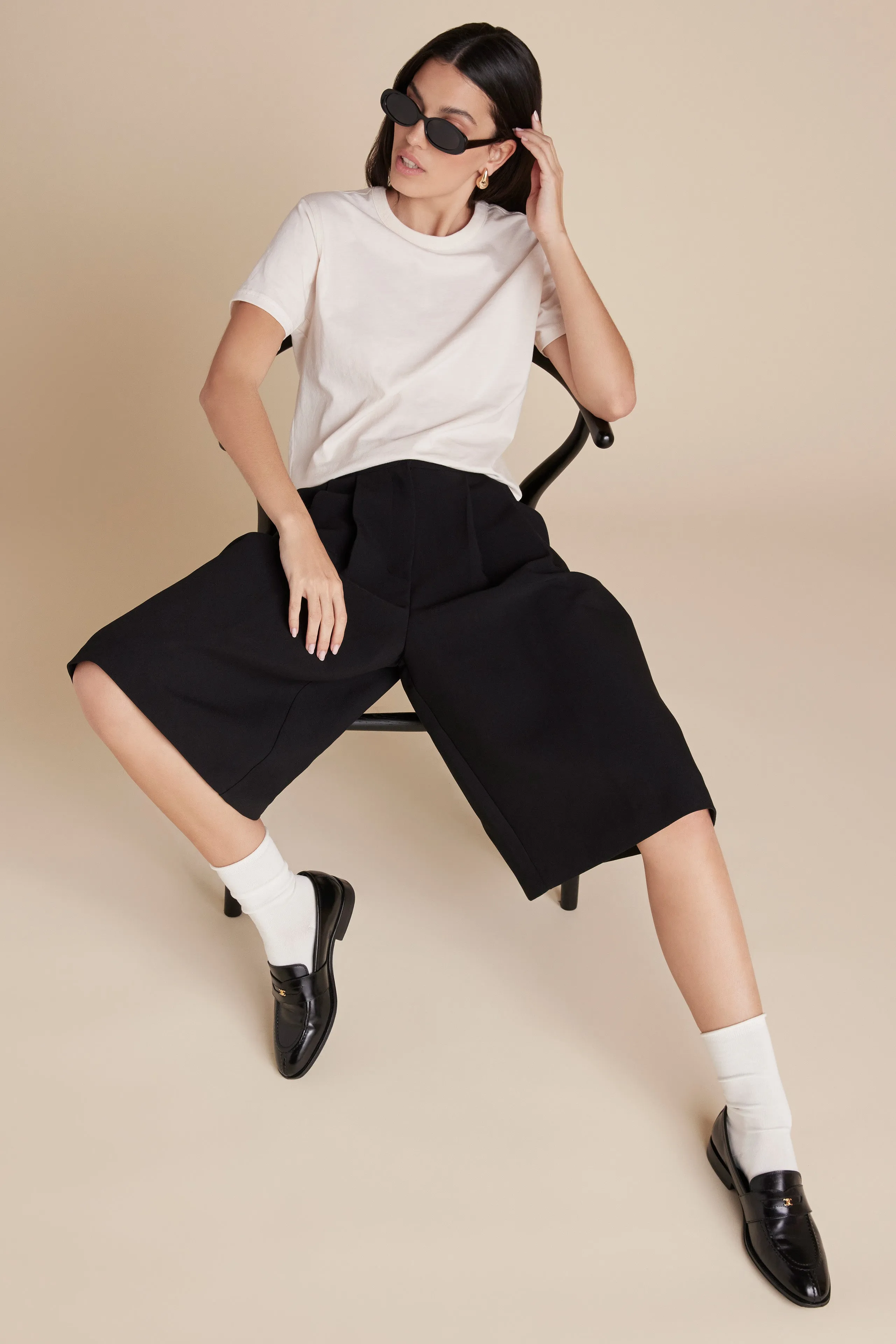 The Iconically Soft Perfect Tee In Cream sold by Sold Out NYC