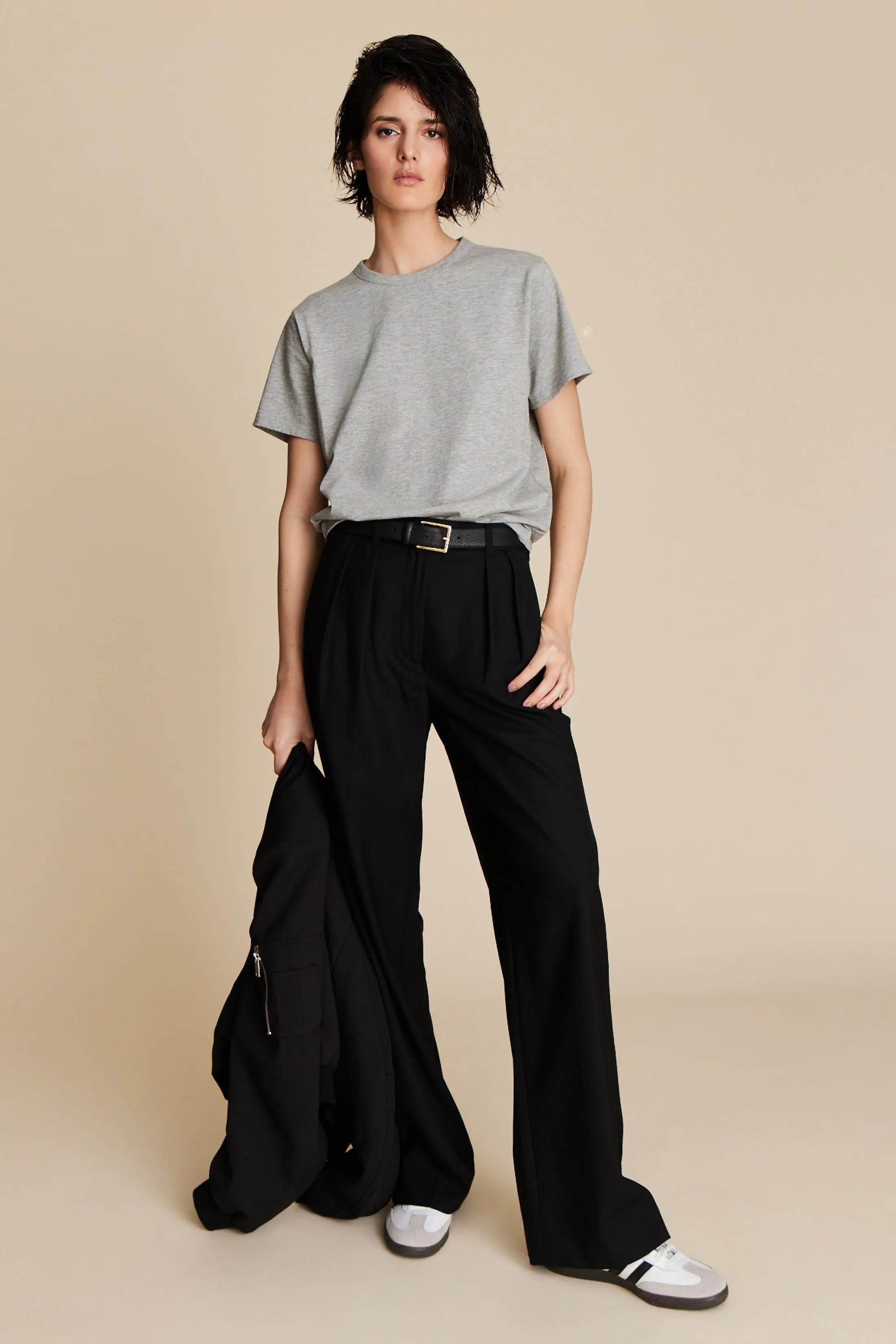 The Iconically Soft Perfect Tee in Heather Grey sold by Sold Out NYC product image thumbnail 2