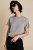 The Iconically Soft Perfect Tee in Heather Grey sold by Sold Out NYC