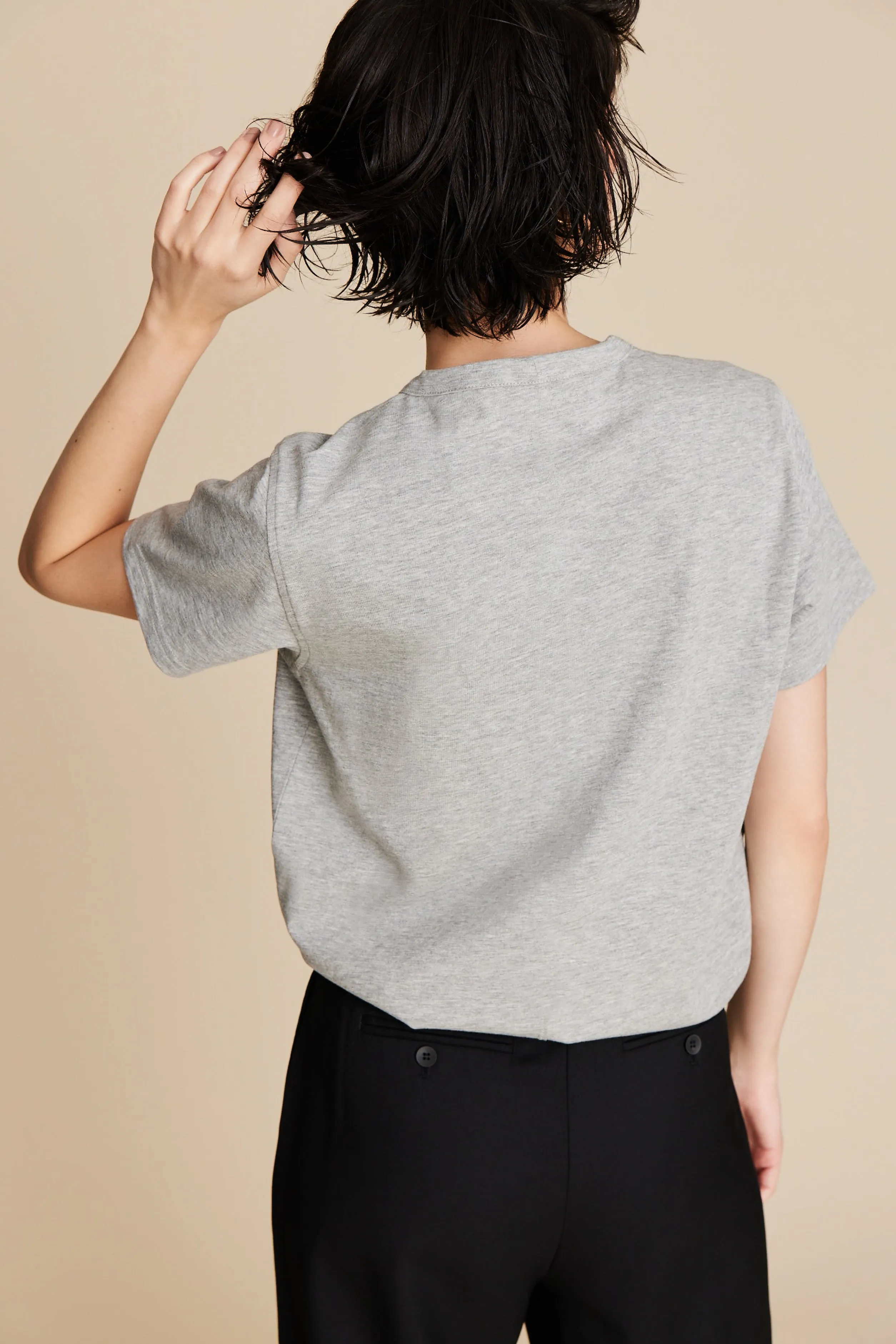 The Iconically Soft Perfect Tee in Heather Grey sold by Sold Out NYC product image thumbnail 5