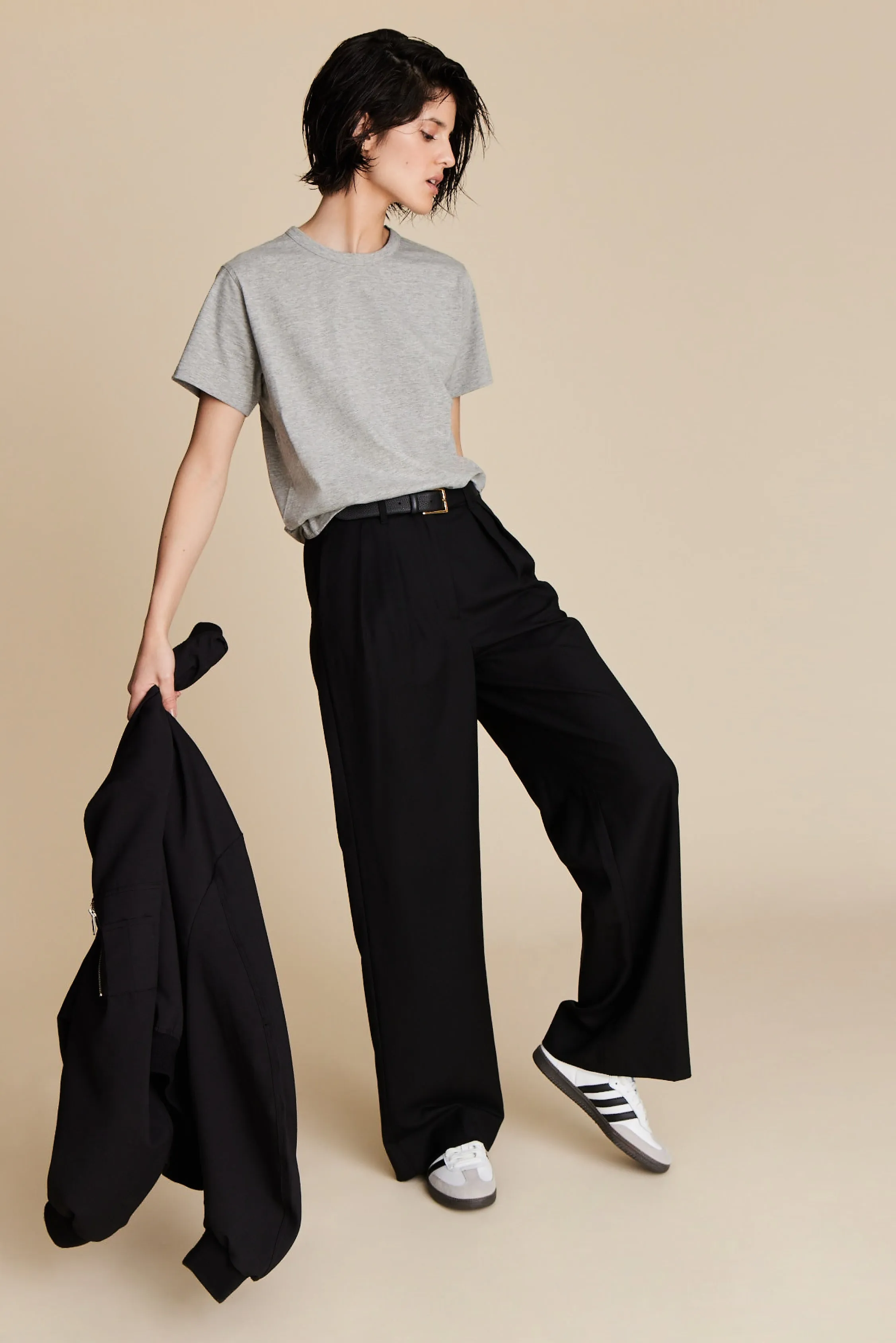 The Iconically Soft Perfect Tee in Heather Grey sold by Sold Out NYC product image thumbnail 3