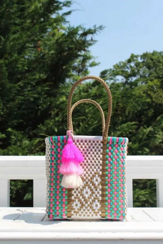 Mini - Peacock Flamingo Citron Tote sold by Squeeze De Citron