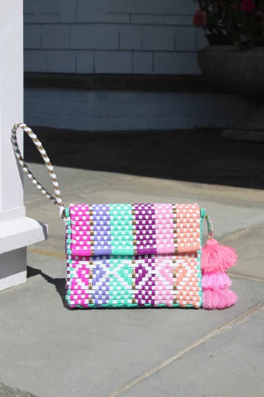 Mini Clutch - Heart Reflection in Multicolors Citron sold by Squeeze De Citron