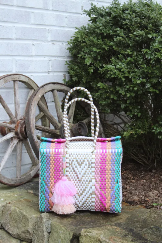 Aqua Rainbow Hearts Citron Box - Medium sold by Squeeze De Citron